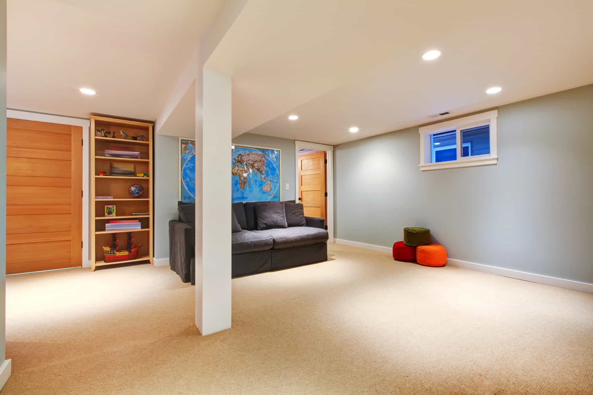 Tips to brighten a basement Tips to brighten a basement