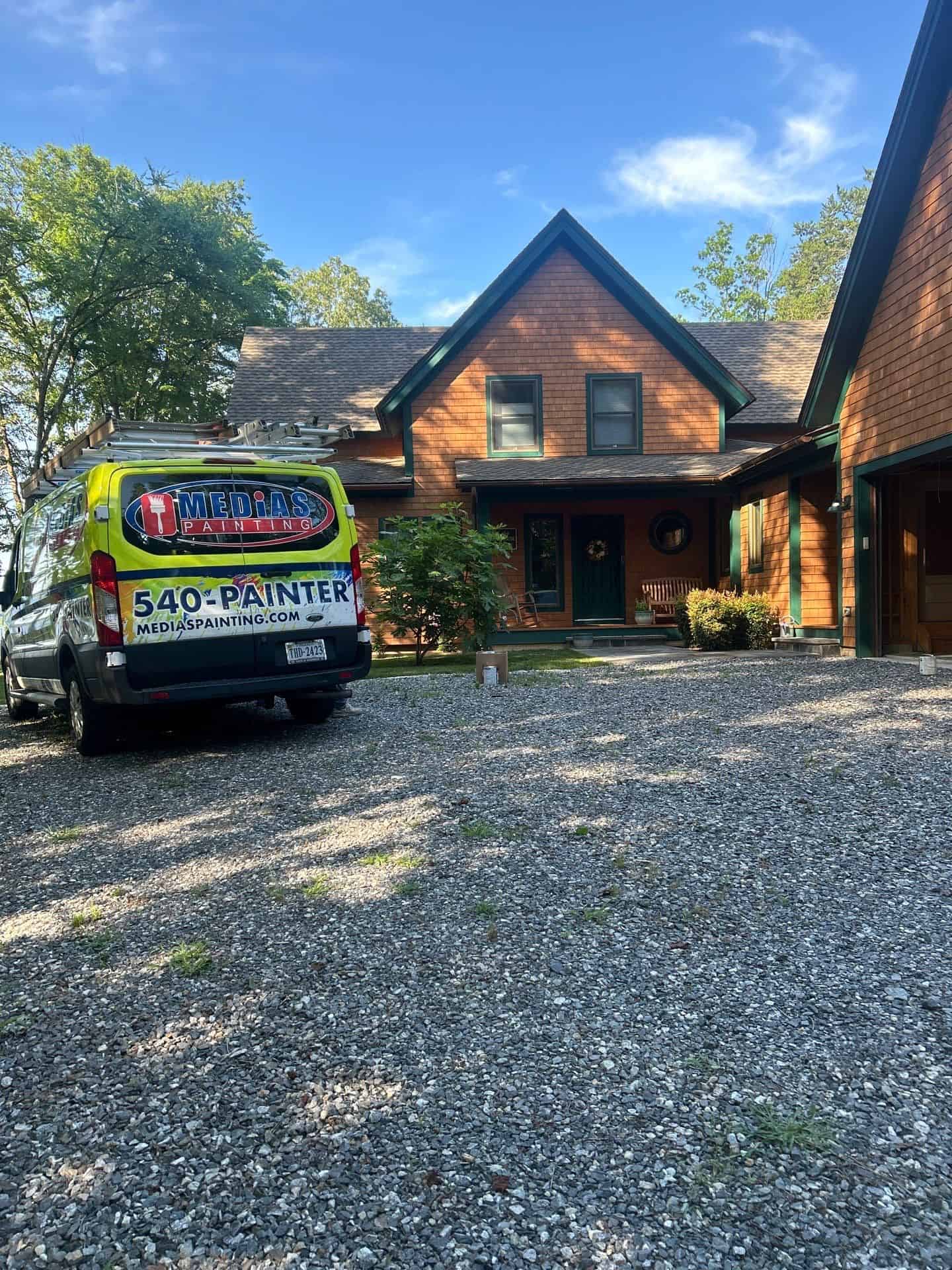 Deck Floor Staining & Exterior Painting in Bumpass