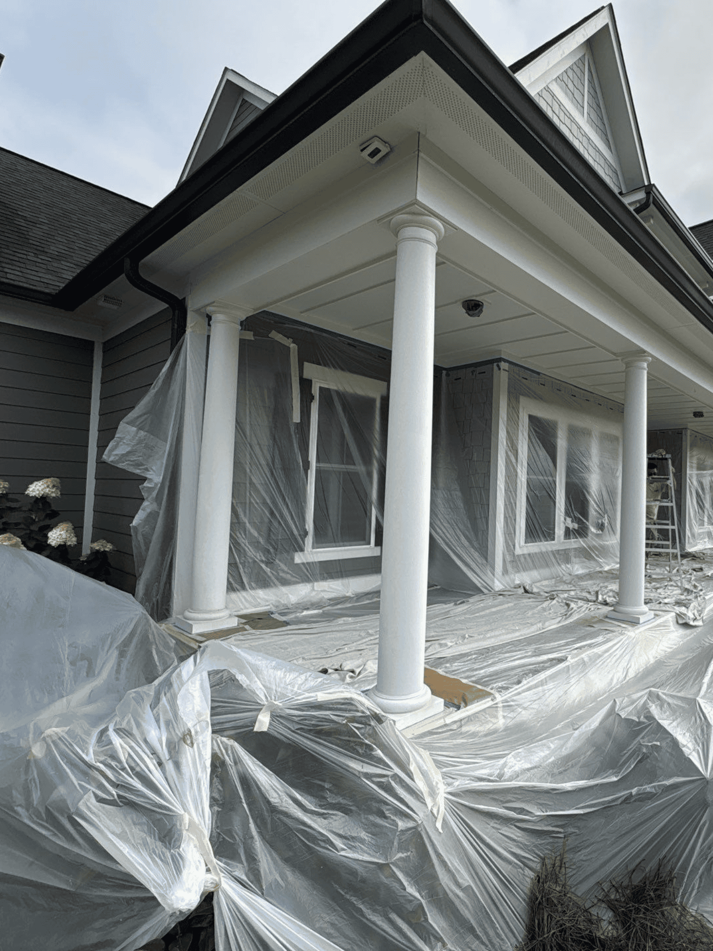 Exterior Painting for Front Porch, Screened Porch, and Trim in Fredericksburg, VA