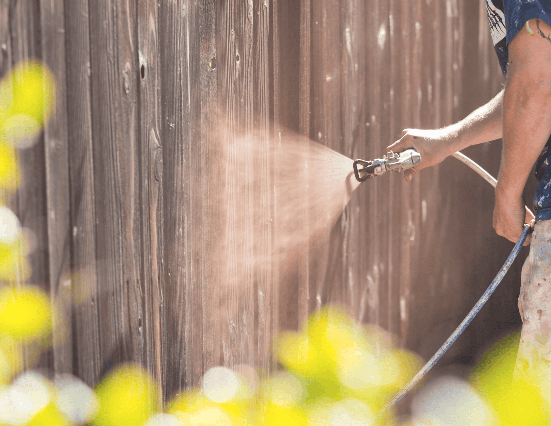 paint or stain my fence
