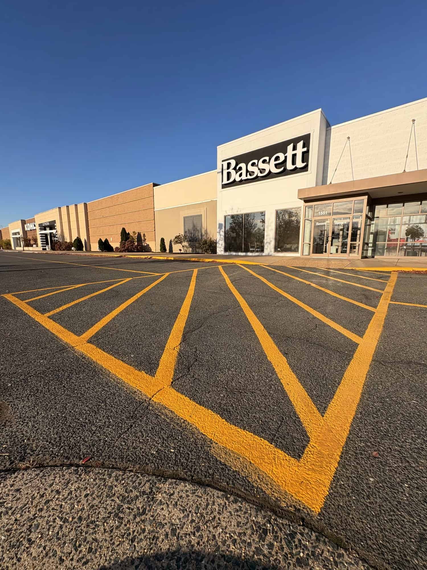 Parking lot line striping line striping in Fredericksburg, VA